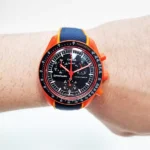 ساعت مچی امگا سواچ بند رابر نارنجی - Image 5