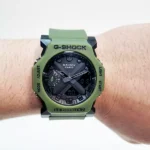 ساعت مچی کاسیو جیشاک عقربه ای سبز - Image 4