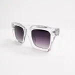 عینک آفتابی فریم شفاف لنز دودی در دو رنگ - Image 4