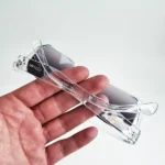 عینک آفتابی فریم شفاف لنز دودی در دو رنگ - Image 14