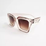 عینک آفتابی فریم شفاف لنز دودی در دو رنگ - Image 11