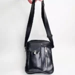 کیف دوشی مردانه مشکی - Image 8