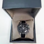 ساعت مچی امگا سواچ مشکی بند چسبی - Image 2