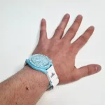 ساعت امگا سواچ آبی بند چسبی - Image 7