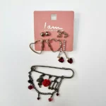 پک هدیه گوشواره و سنجاق سینه - Image 5